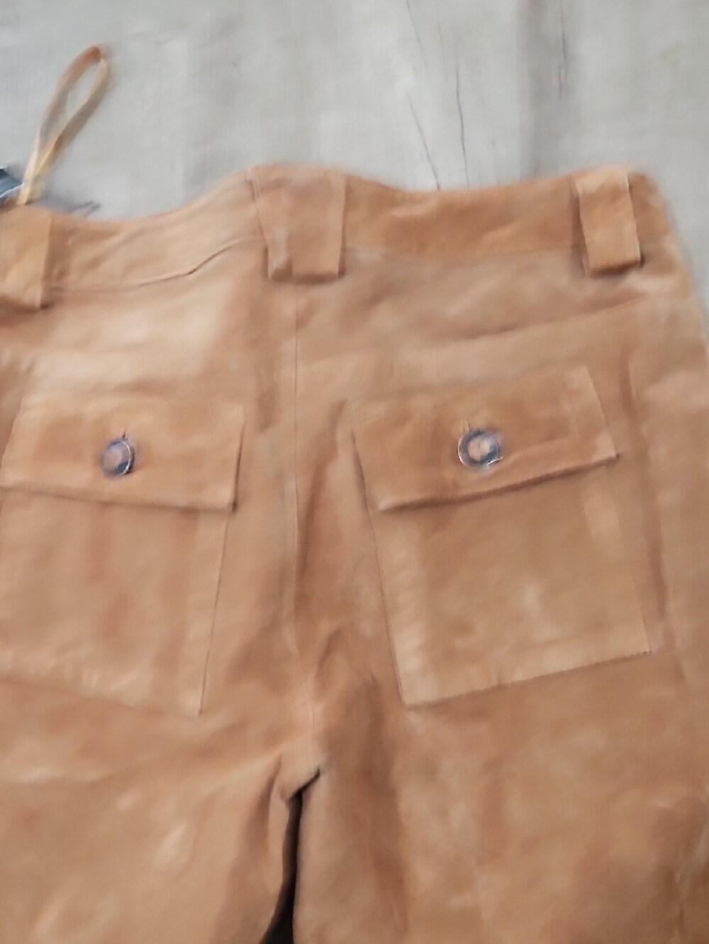 Leather/Suede INC Intl Concepts Suede Flare Pants - Camel Brown Size 8 Bin 6 - Picture 8 of 8